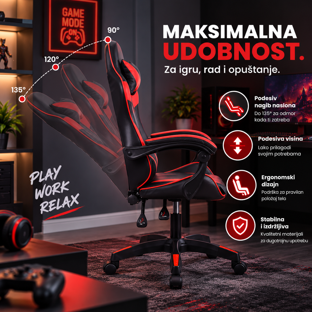 Gaming Stolica Red Dragon