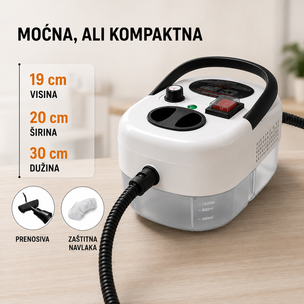 Paročistač sa kompresorom 2500W