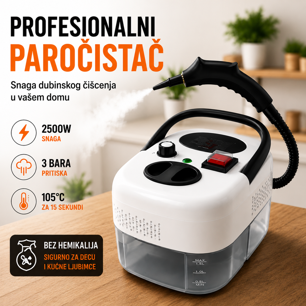 Paročistač sa kompresorom 2500W