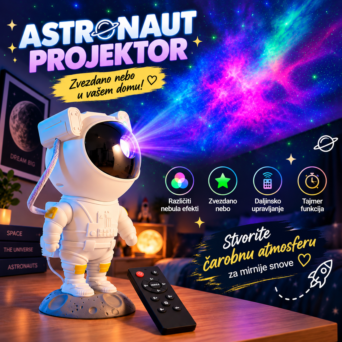Astronaut Projektor