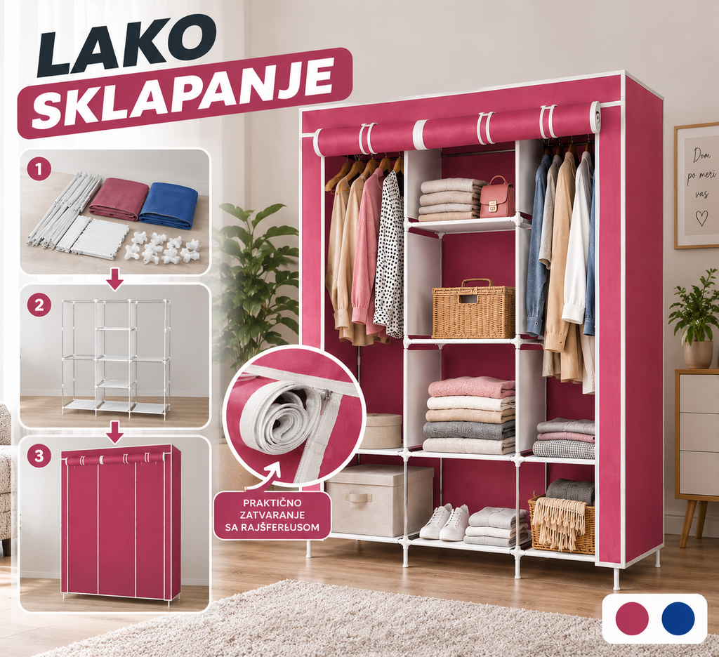 Preklopni Orman 170x135cm