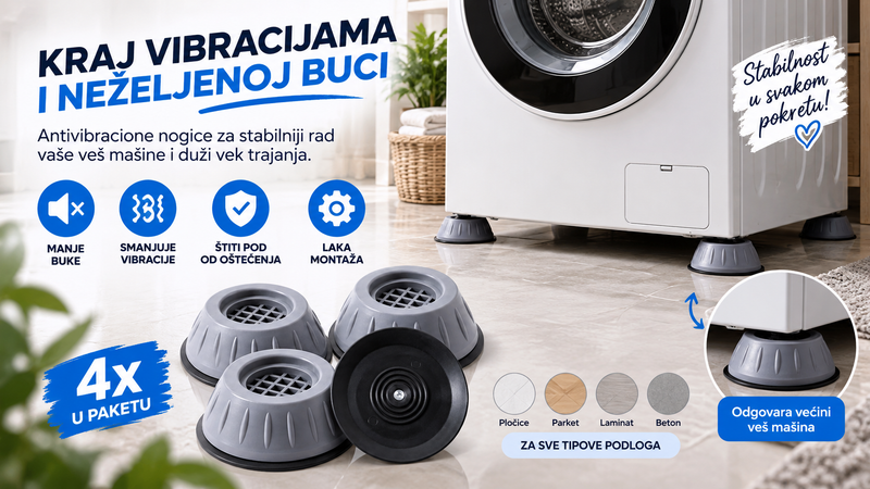 Antivibracione Nožice za Veš Mašinu x4