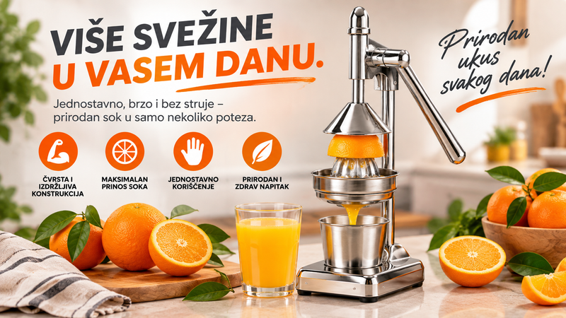 Retro Ručni Sokovnik od Inoxa