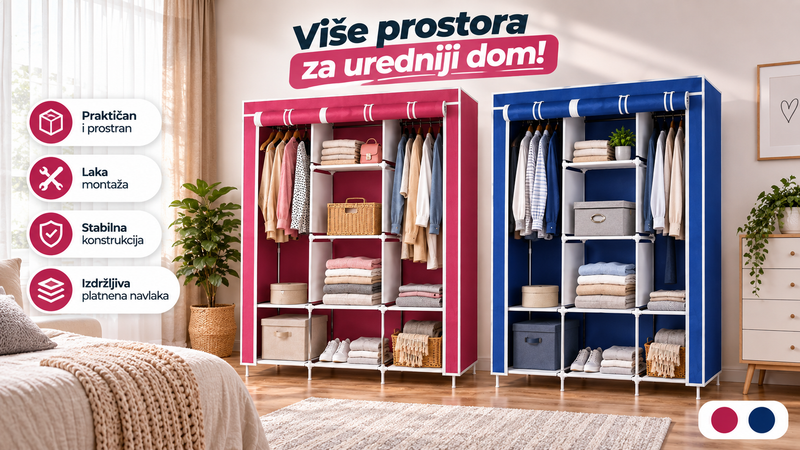 Preklopni Orman 170x135cm