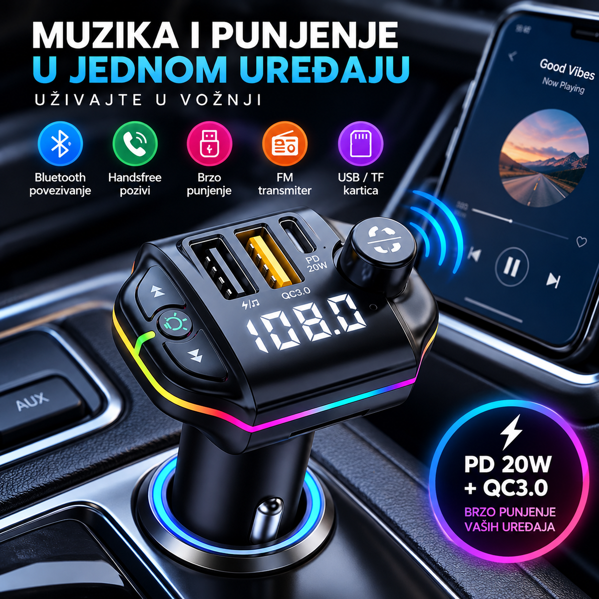 FM transmiter za auto