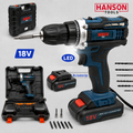 HANSON AKU BUŠILICA 18V + SET ALATA