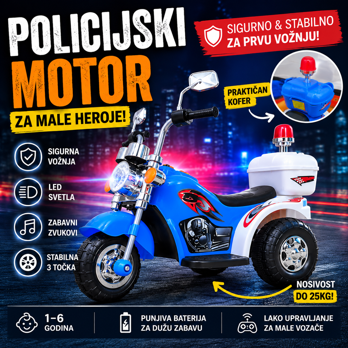 Akumulatorski Motor Za Decu