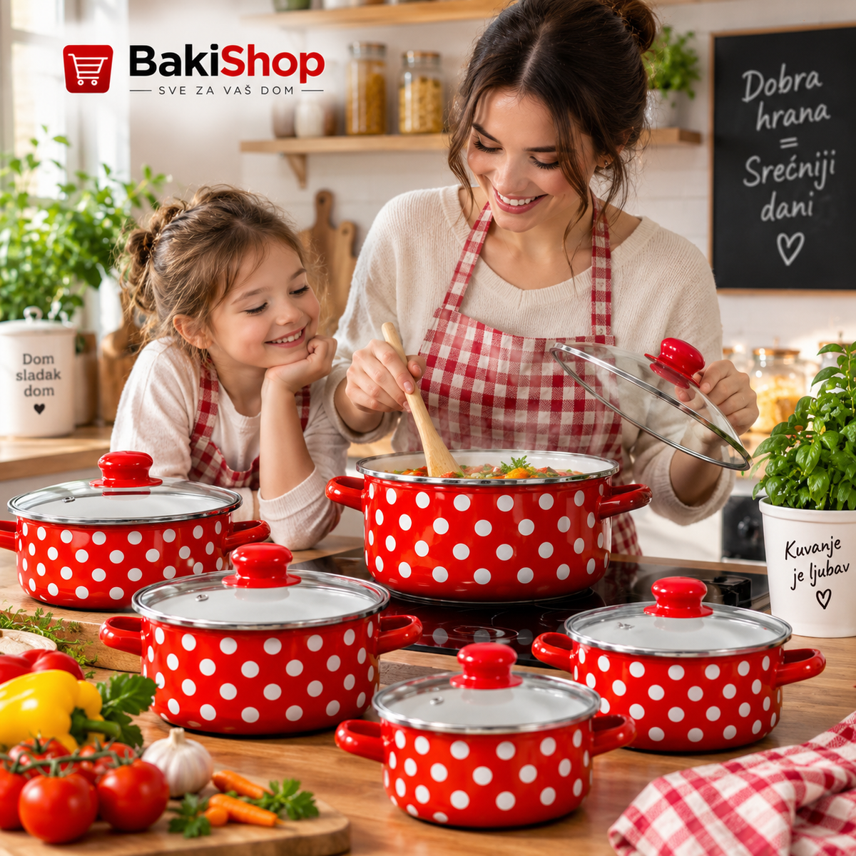 SET RETRO ŠERPI - 5 KOMADA