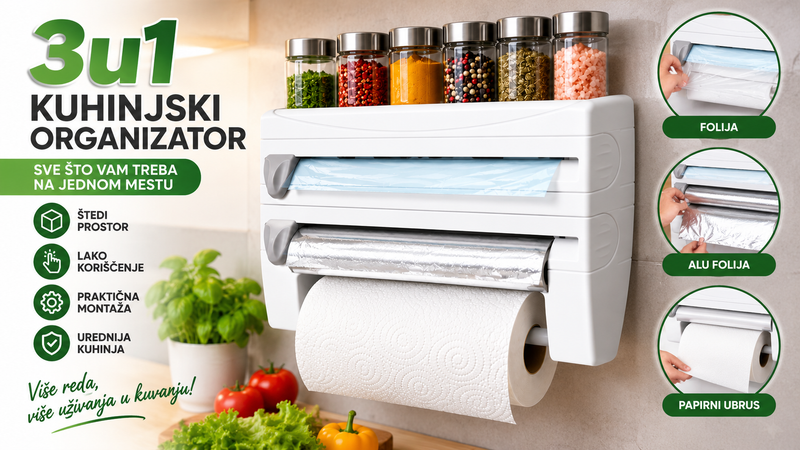 KUHINJSKI ORGANIZATOR 3 u 1