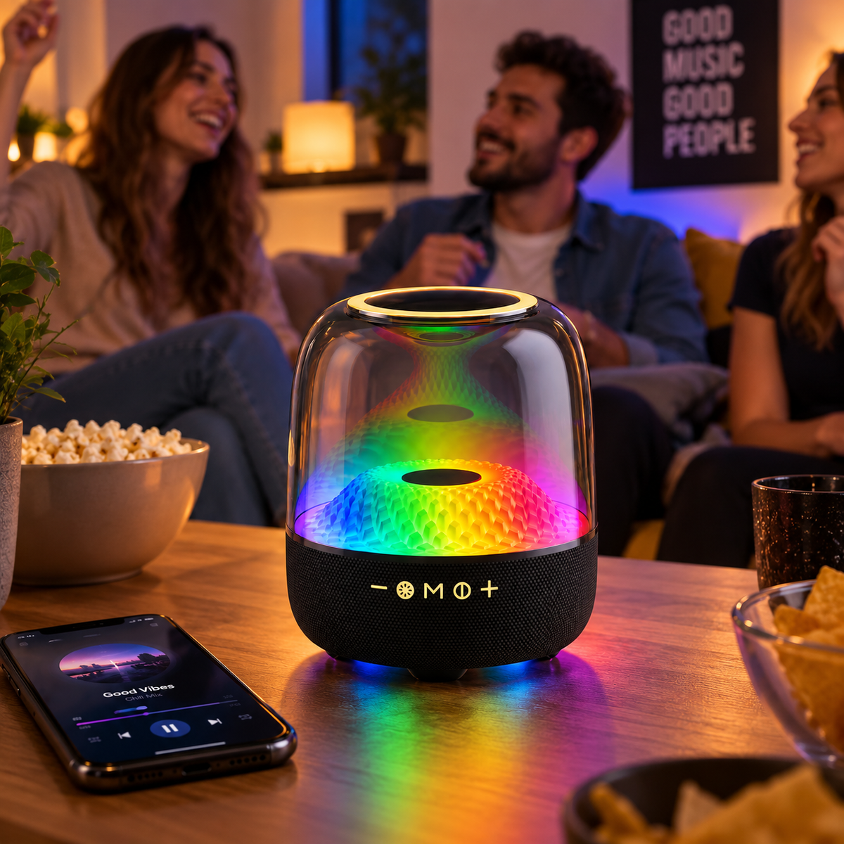 Bežični RGB Bluetooth zvučnik 40W Mega Bass