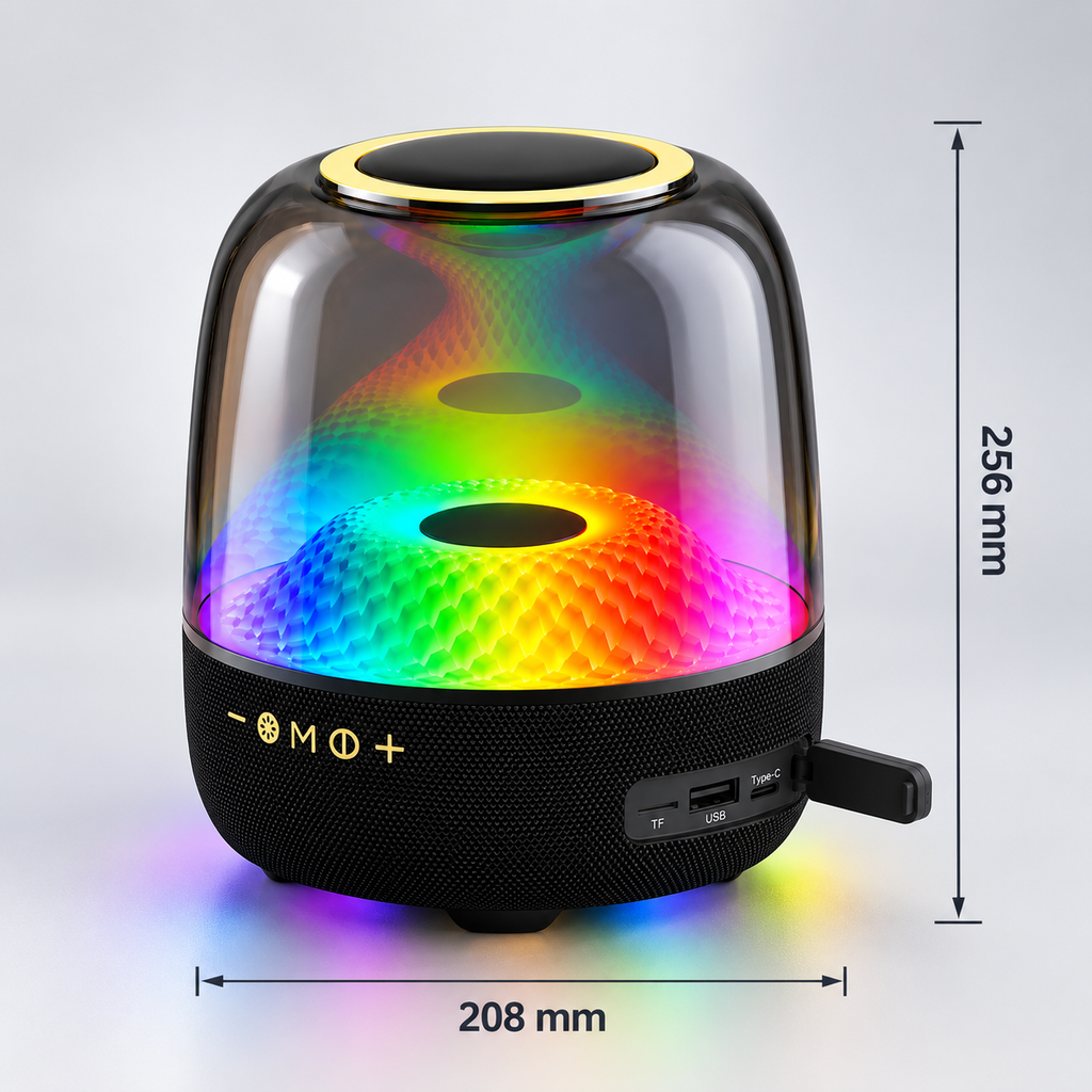 Bežični RGB Bluetooth zvučnik 40W Mega Bass