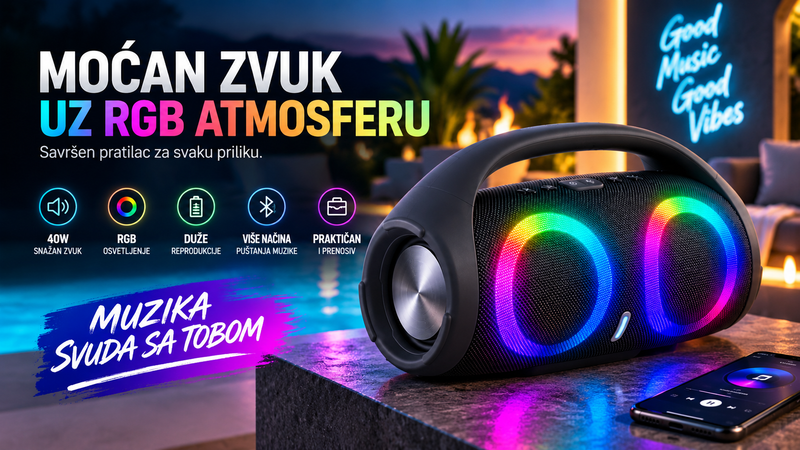 Bluetooth bežični zvučnik Boonbox 2