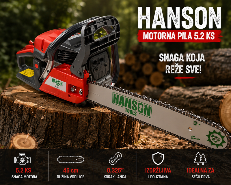 Hanson Motorna TESTERA - 5,2 KS