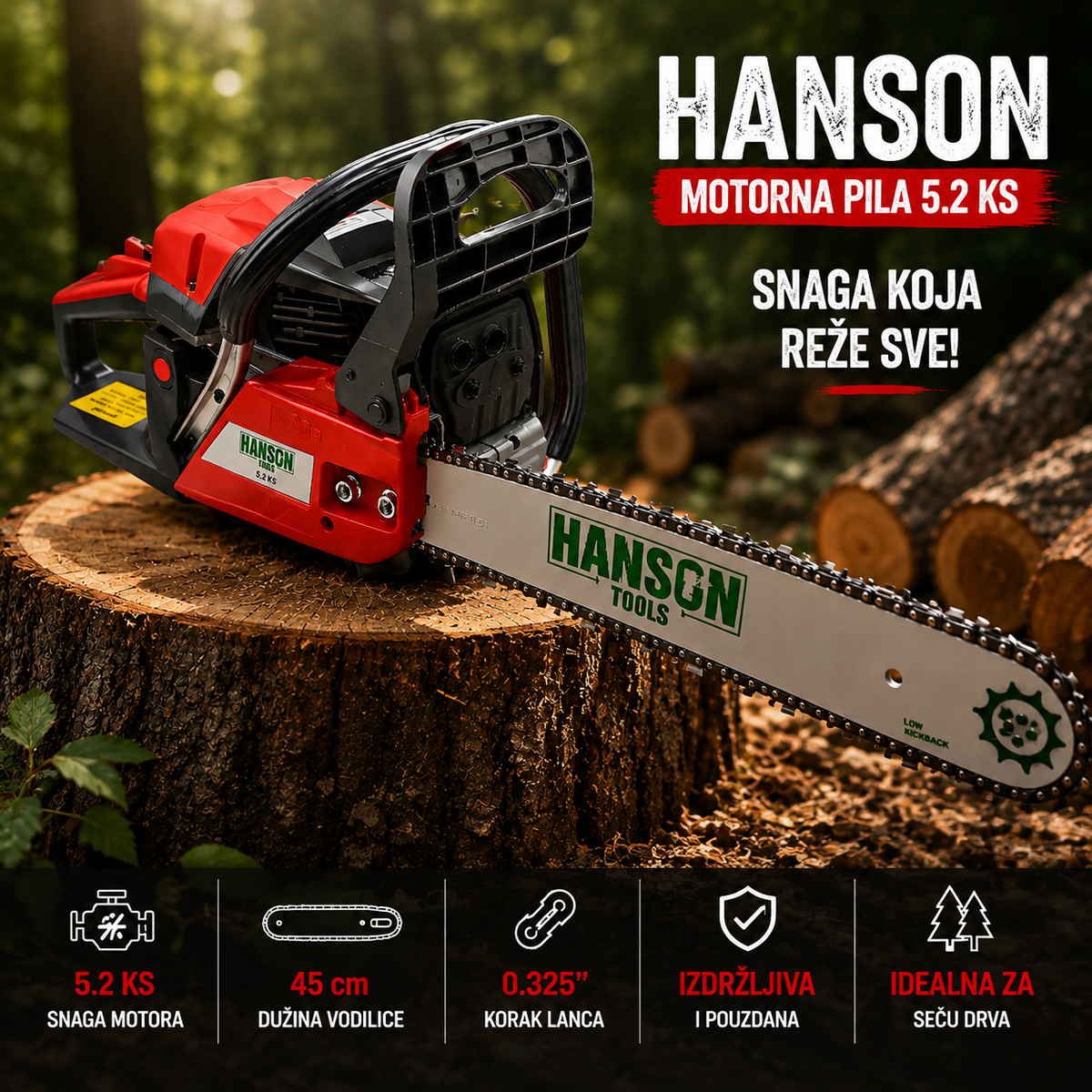 Hanson Motorna TESTERA - 5,2 KS