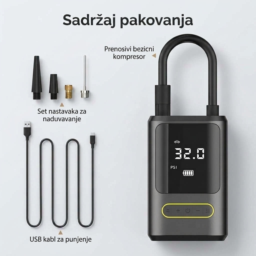 Prenosivi bežični kompresor
